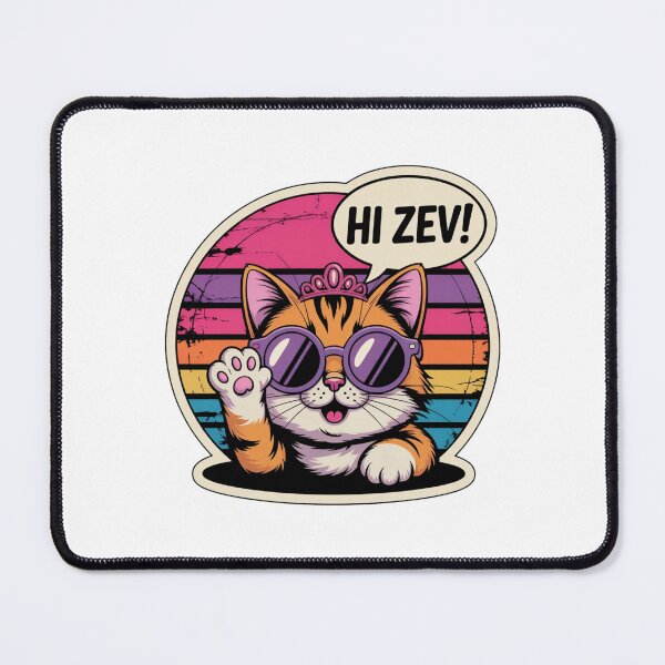 Item preview, Hi Zev Funny Cat Princess Retro Sunset Sunglasses Crown designed and sold by ZACK ART.