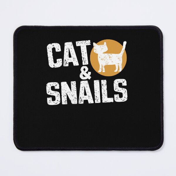 Item preview, Cats And Snails Typography designed and sold by SiarheiYur.