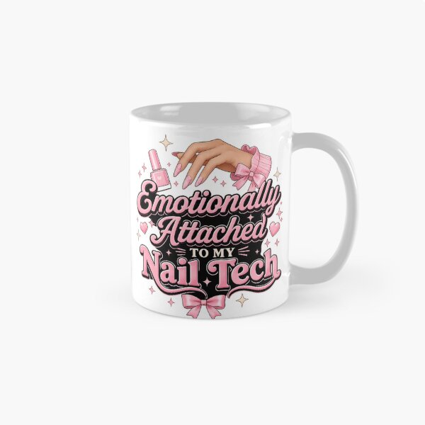 Aperçu de l'œuvre Attachée émotionnellement à ma technicienne en manucure – Joli salon de manucure rose coquette créée et vendue par Saritahosny1.