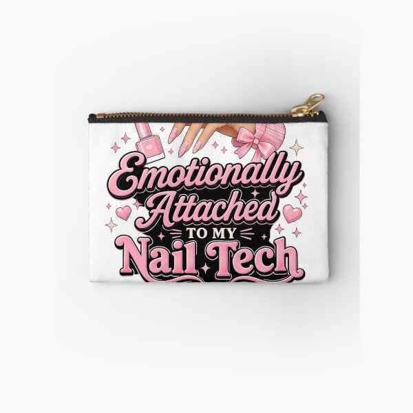 Item preview, Emotionally Attached To My Nail Tech – Cute Pink Coquette Nail Salon Design designed and sold by Saritahosny1.