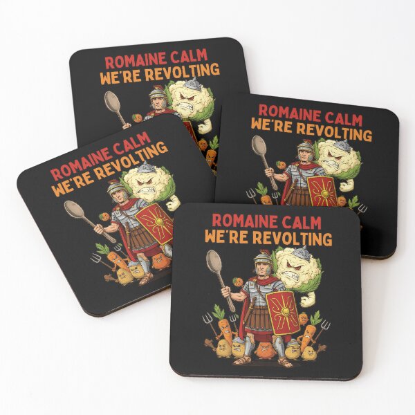 Item preview, ROMAINE CALM WE’RE REVOLTING Funny Vegetable Pun Shirt | Angry Veggie Roman Humor designed and sold by Cree8if.