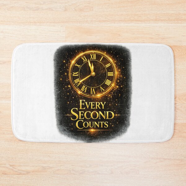 Item preview, Every Second Counts Typography Design | Motivational Quote Design designed and sold by Velora Printss.