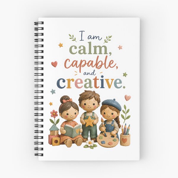 Item preview, I Am Calm Capable And Creative Kids Affirmation Art designed and sold by LoveNurseries.