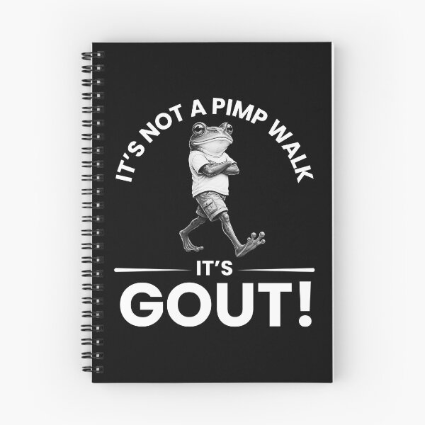 Item preview, It’s Not A Pimp Walk It’s Gout Funny Medical Humor T-Shirt designed and sold by Teetreasure2.