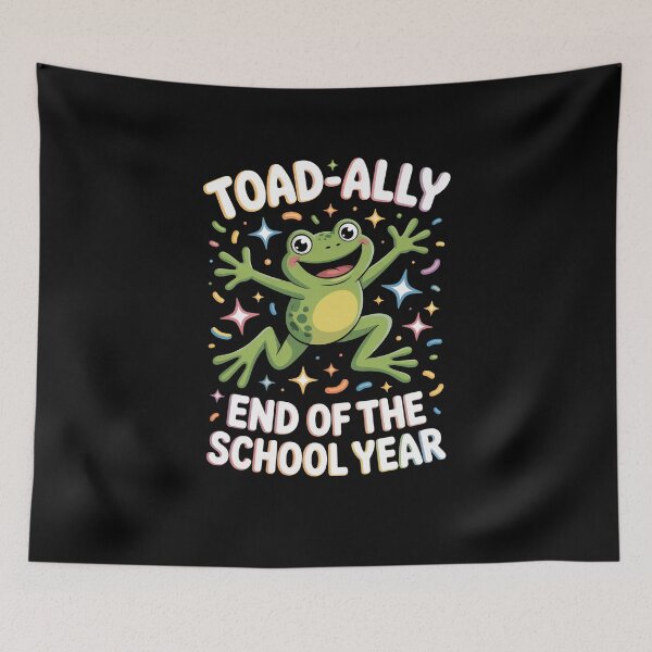 Item preview, Toad-ally End of School Year Happy Frog Student designed and sold by SuperAndSocial.