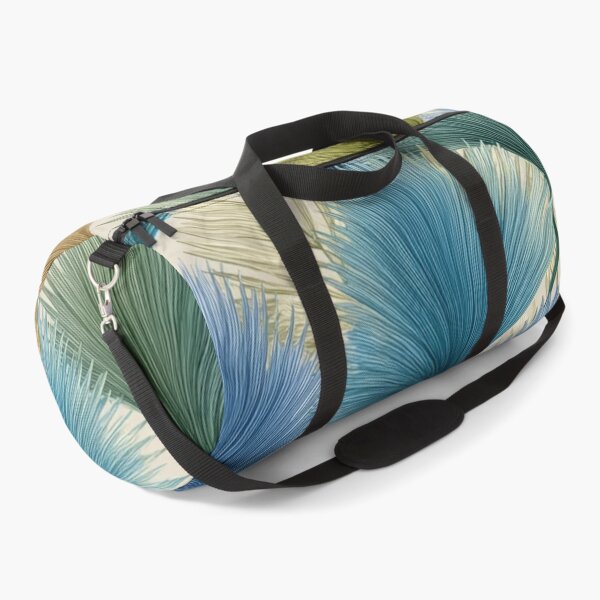 Item preview, Abstract palm fronds in blue and green designed and sold by dcrc.
