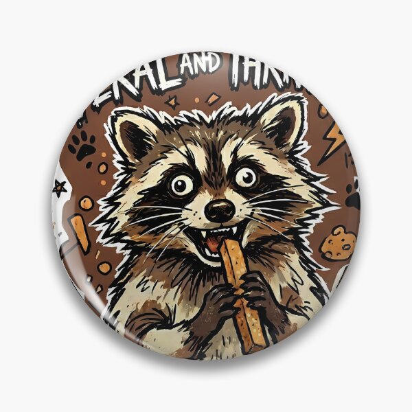 Item preview, Feral And Thriving Raccoon designed and sold by LYZ7VANI.