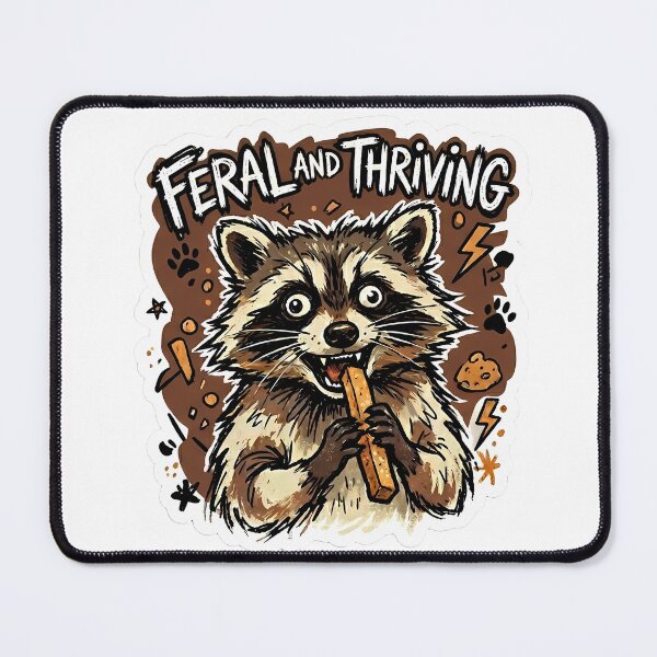 Item preview, Feral And Thriving Raccoon designed and sold by LYZ7VANI.