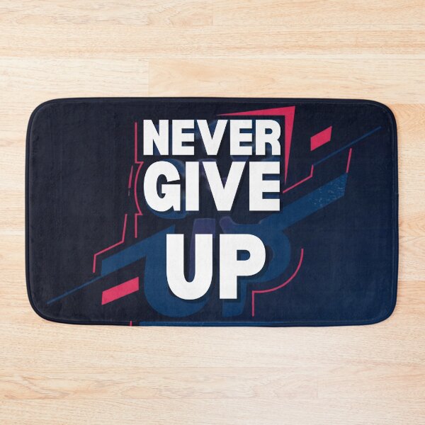 Item preview, Never Give Up Motivational Quote T-Shirt designed and sold by GiftLore Studio.