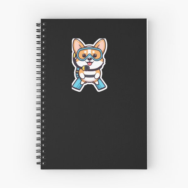 Item preview, Cute Corgi Dog Scuba Diving - Left Chest Badge Funny Ocean Puppy designed and sold by islam gamal.