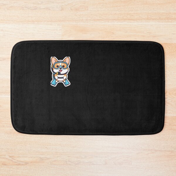 Item preview, Cute Corgi Dog Scuba Diving - Left Chest Badge Funny Ocean Puppy designed and sold by islam gamal.