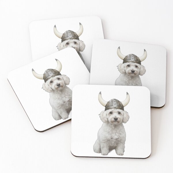 Item preview, Funny Viking Poodle Cute Dog Art designed and sold by UCBrandDecor.