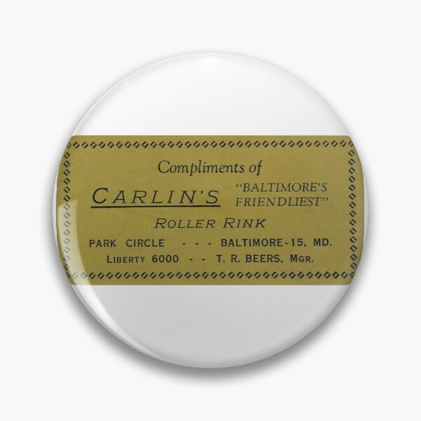 Item preview, Carlins Roller Rink Baltimore Maryland Roller Skating Rink Sticker Decal Label Design 4 designed and sold by tislord.