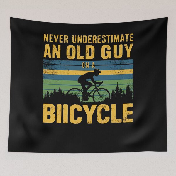 Item preview, Old Guy Bicycle Warning designed and sold by SiarheiYur.