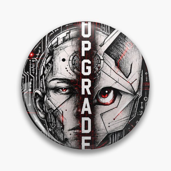 Item preview, Upgrade Cyberpunk Cyborg – Sci-Fi Robot T-Shirt Design designed and sold by thirtyonestars.