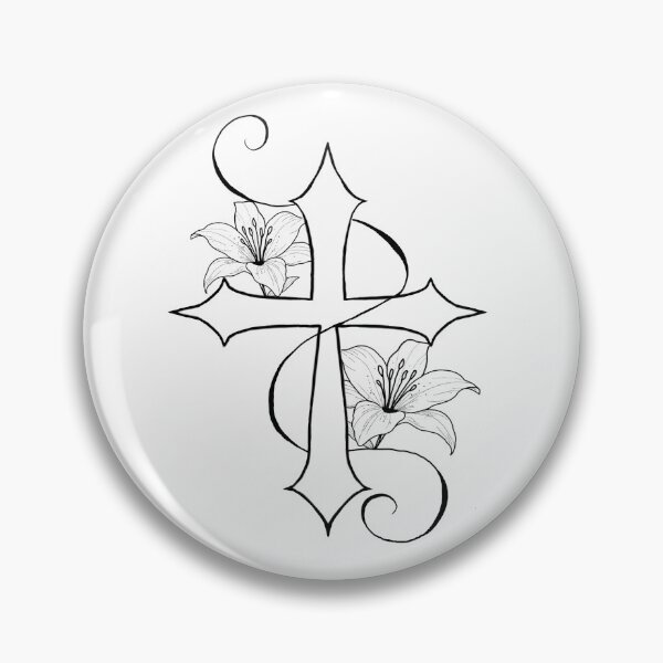Item preview, Copy of Cross with lilies designed and sold by PeterskyDesign.