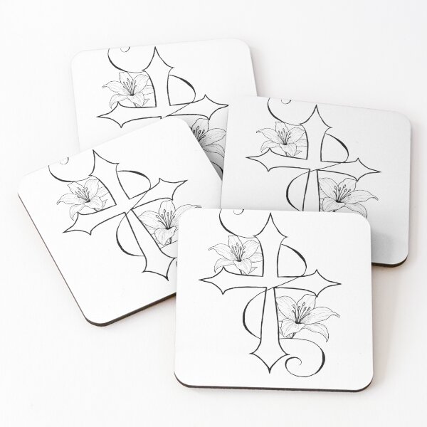 Item preview, Copy of Cross with lilies designed and sold by PeterskyDesign.