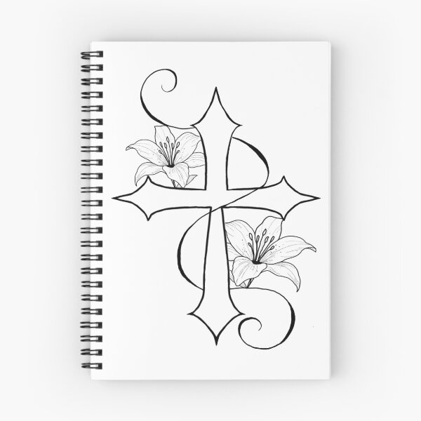 Item preview, Copy of Cross with lilies designed and sold by PeterskyDesign.