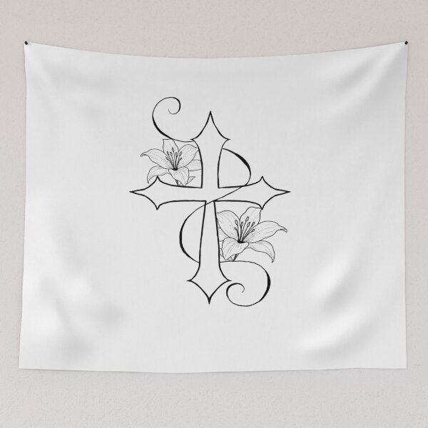 Item preview, Copy of Cross with lilies designed and sold by PeterskyDesign.