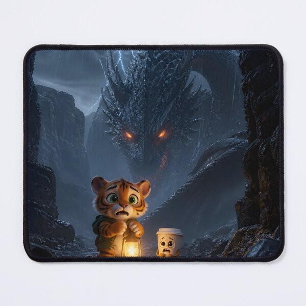 Item preview, Tiger and Cup Facing Dragon designed and sold by sigmaartstudio.