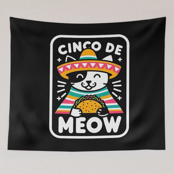 Item preview, Cinco De Meow Cat designed and sold by SiarheiYur.