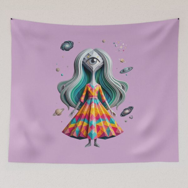 Item preview, Cosmic Cyclops Girl  designed and sold by unboxedbyJuls.