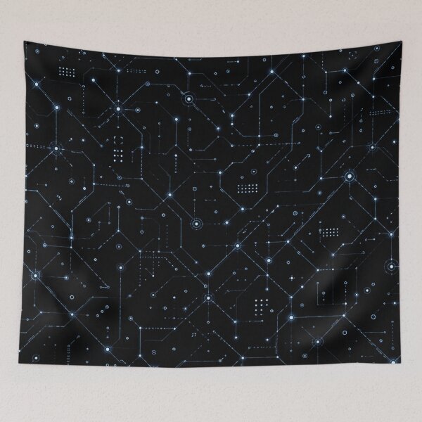 Item preview, Tech Node Circuit Pattern designed and sold by IGLCreative.