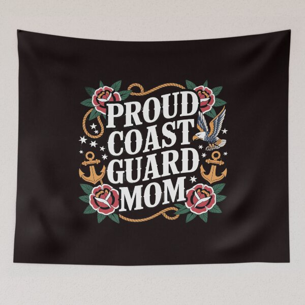Item preview, Proud Coast Guard Mom – Patriotic Military Parent Coast Guard designed and sold by Redgiant87x.