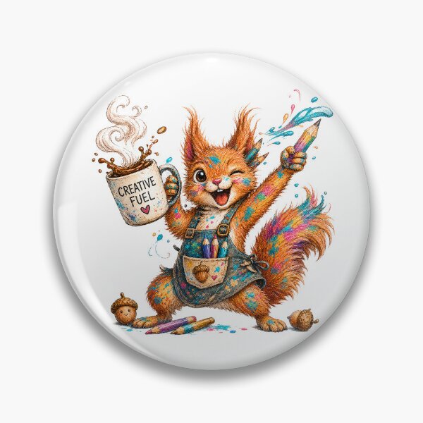 Item preview, Creative Squirrel Fueled by Creative Chaos designed and sold by SecretSquirrellDesigns.