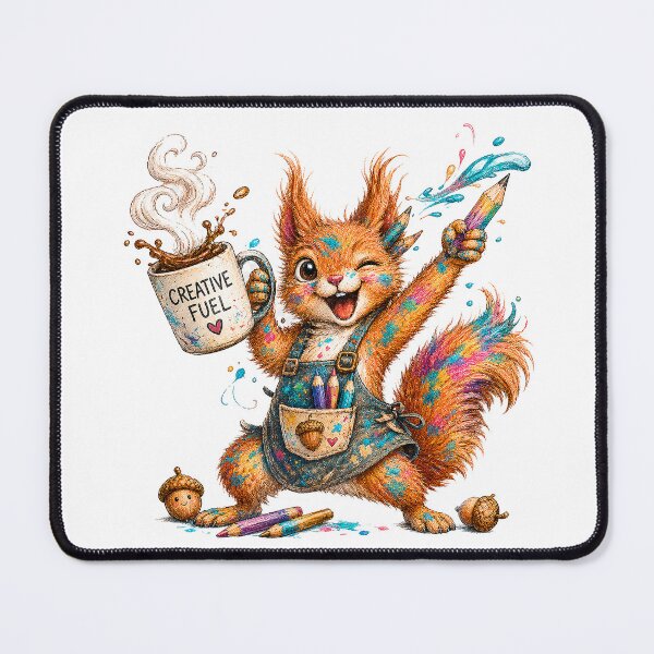 Item preview, Creative Squirrel Fueled by Creative Chaos designed and sold by SecretSquirrellDesigns.