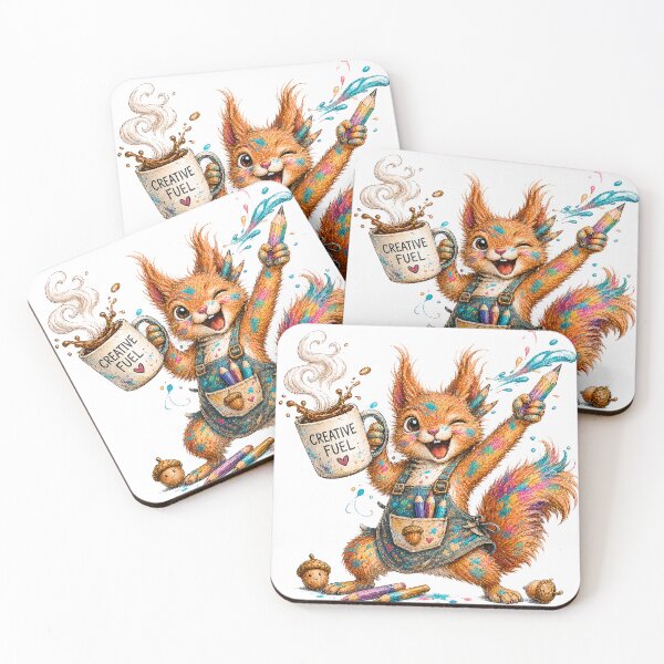 Item preview, Creative Squirrel Fueled by Creative Chaos designed and sold by SecretSquirrellDesigns.