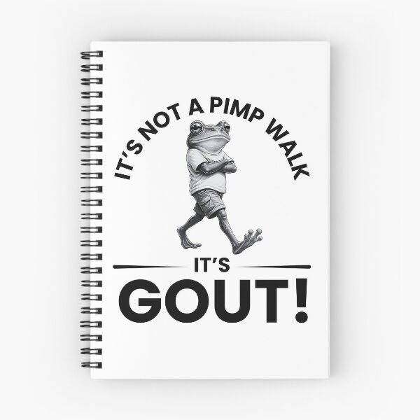 Item preview, It’s Not A Pimp Walk It’s Gout Funny Medical Humor T-Shirt designed and sold by Teetreasure2.