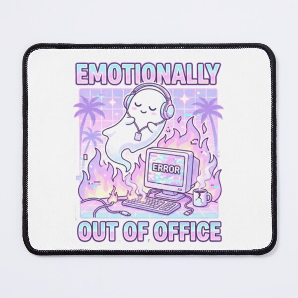 Item preview, Emotionally Out Of Office Ghost – Funny Burnout Humor Design designed and sold by Dada-arts.