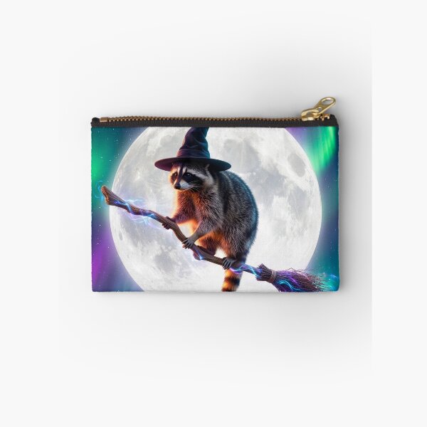 Item preview, Witchy Raccoon Goes for Broom Ride  designed and sold by Tridentulus.