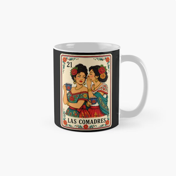Item preview, Cafecito Y Chisme Las Comadres Chismosa Mexican Cafe Coffee Latina Mujer designed and sold by DesignsByAnett.