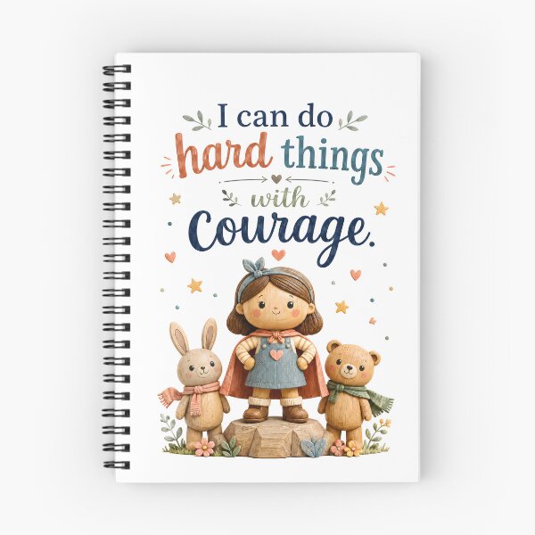 Item preview, I Can Do Hard Things With Courage Kids Affirmation Art designed and sold by LoveNurseries.