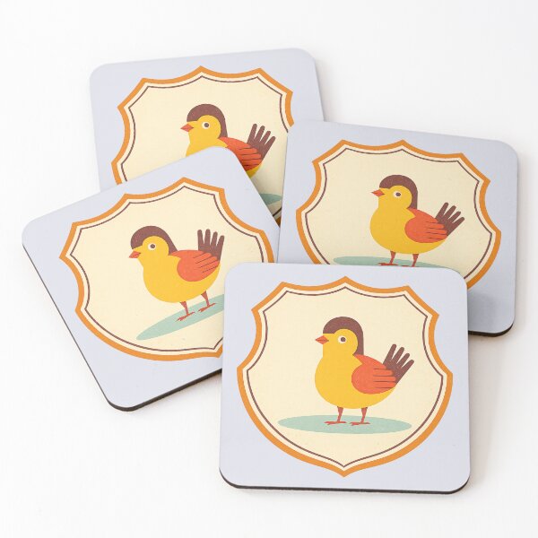 Item preview, Retro Songbird Crest designed and sold by mellow-koko.