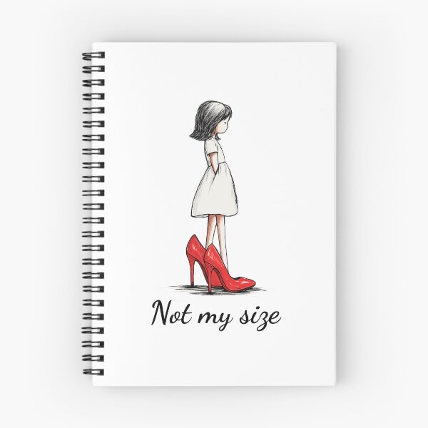 Artikelvorschau, Nicht meine Größe | Emotionale Modeillustration in übergroßen roten High Heels entworfen und verkauft von FMproject.