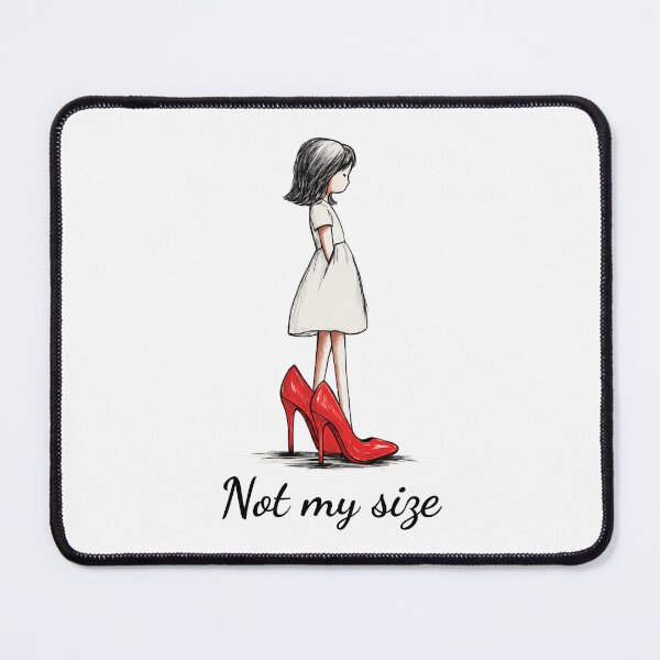Item preview, Not My Size | Oversized Red Heels Emotional Fashion Illustration designed and sold by FMproject.