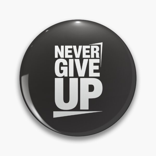 Item preview, Never Give Up Motivational Quote T-Shirt designed and sold by GiftLore Studio.