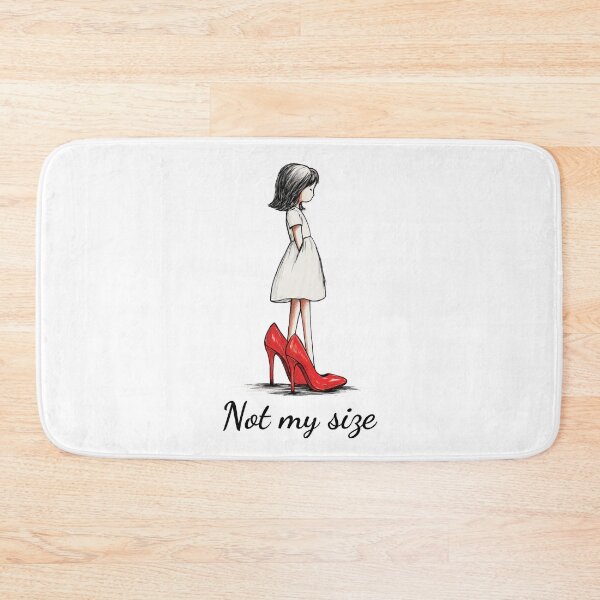 Item preview, Not My Size | Oversized Red Heels Emotional Fashion Illustration designed and sold by FMproject.
