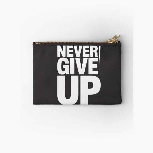 Item preview, Never Give Up Motivational Quote T-Shirt designed and sold by GiftLore Studio.