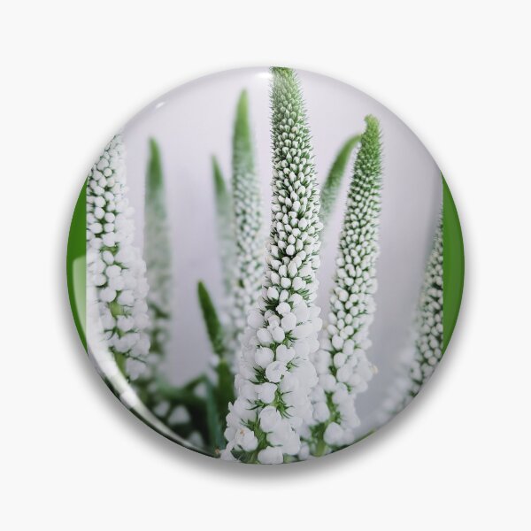 Item preview, Close-up of green and white flowers designed and sold by nicwoodart.