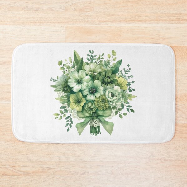 Item preview,  Green flowers watercolor designed and sold by uunaa.