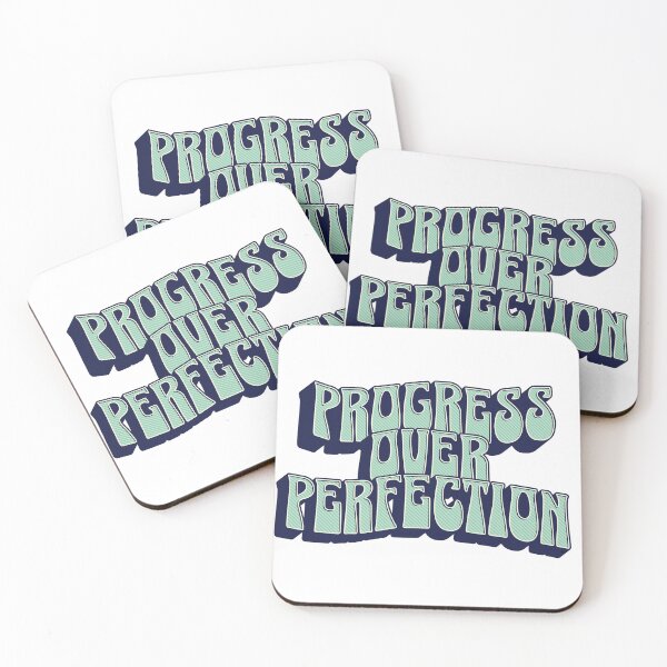 Item preview, Self Affirmation 'Progress Over Perfection' 3/10 designed and sold by Digital Specialties.