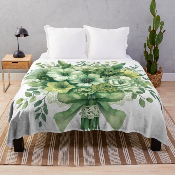 Item preview,  Green flowers watercolor designed and sold by uunaa.