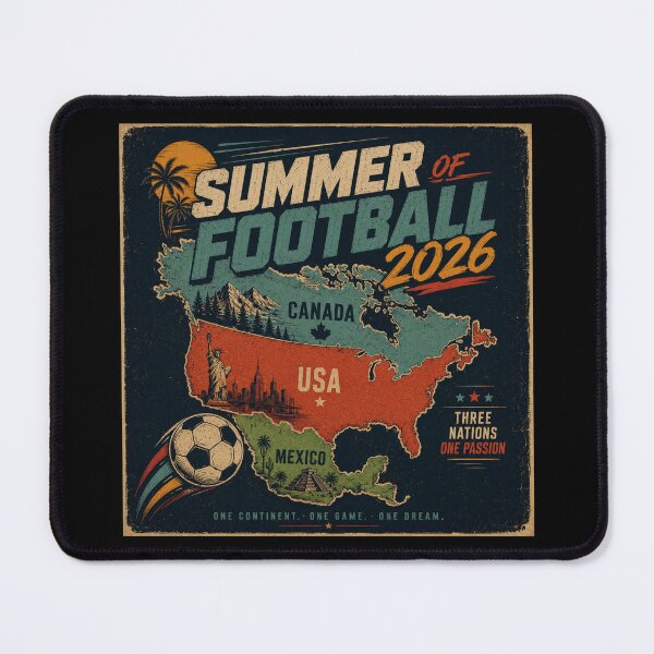 Item preview, Summer of Football 2026 - Retro North America Map designed and sold by NicolasMar.