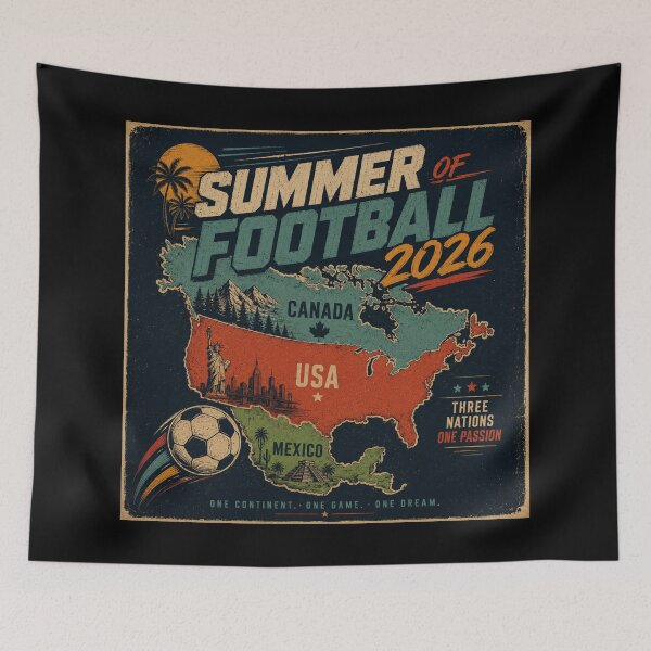 Item preview, Summer of Football 2026 - Retro North America Map designed and sold by NicolasMar.