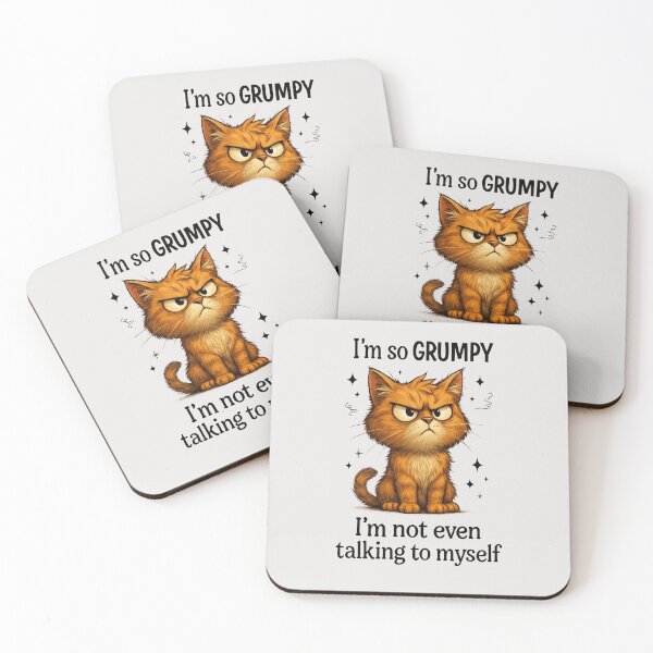 Item preview, Cat I am So Grumpy I am not Even Talking to Myself Graceful Cats in Motion Gifts for Cats lover designed and sold by MalwasBasket.