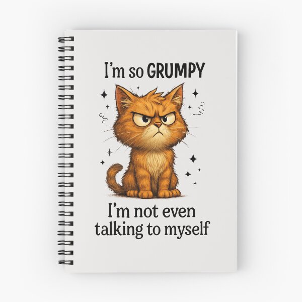 Item preview, Cat I am So Grumpy I am not Even Talking to Myself Graceful Cats in Motion Gifts for Cats lover designed and sold by MalwasBasket.